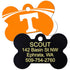 NCAA Team Pet ID Tag - Bone Shape