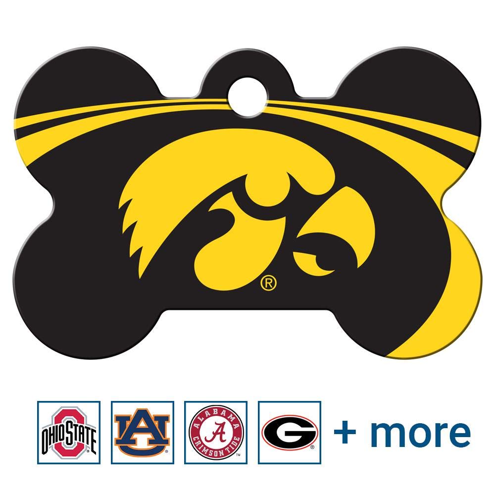 NCAA Team Pet ID Tag - Bone Shape