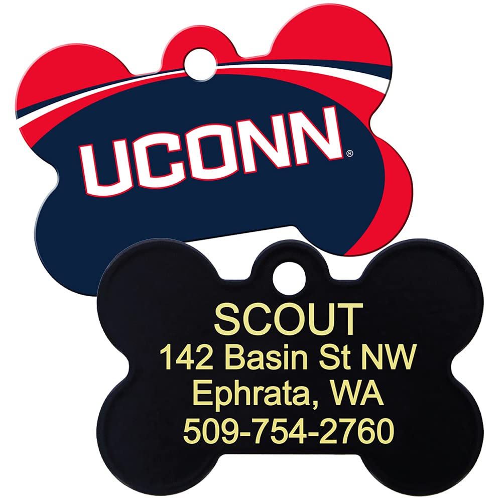 NCAA Team Pet ID Tag - Bone Shape