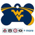 NCAA Team Pet ID Tag - Bone Shape