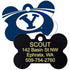 NCAA Team Pet ID Tag - Bone Shape