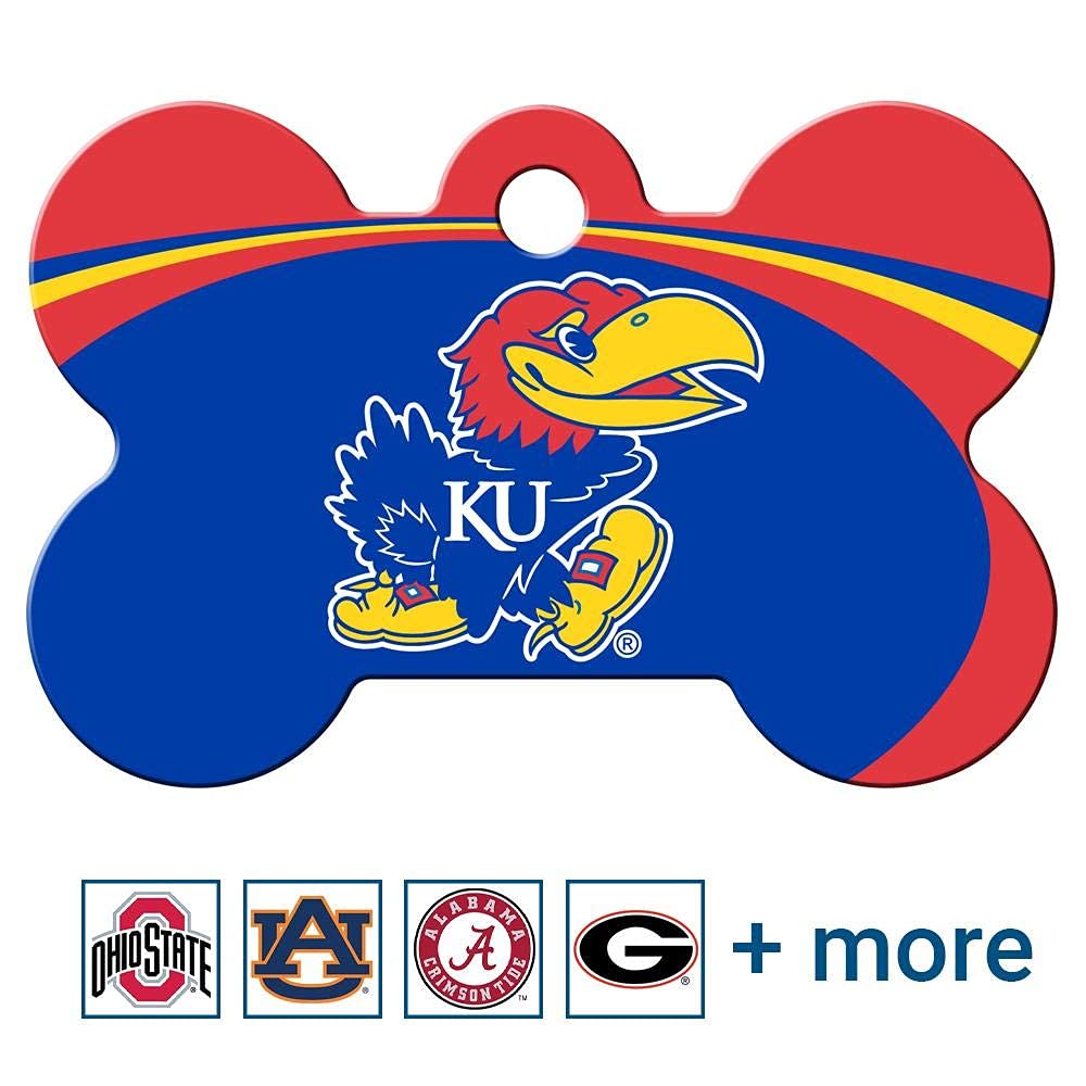 NCAA Team Pet ID Tag - Bone Shape