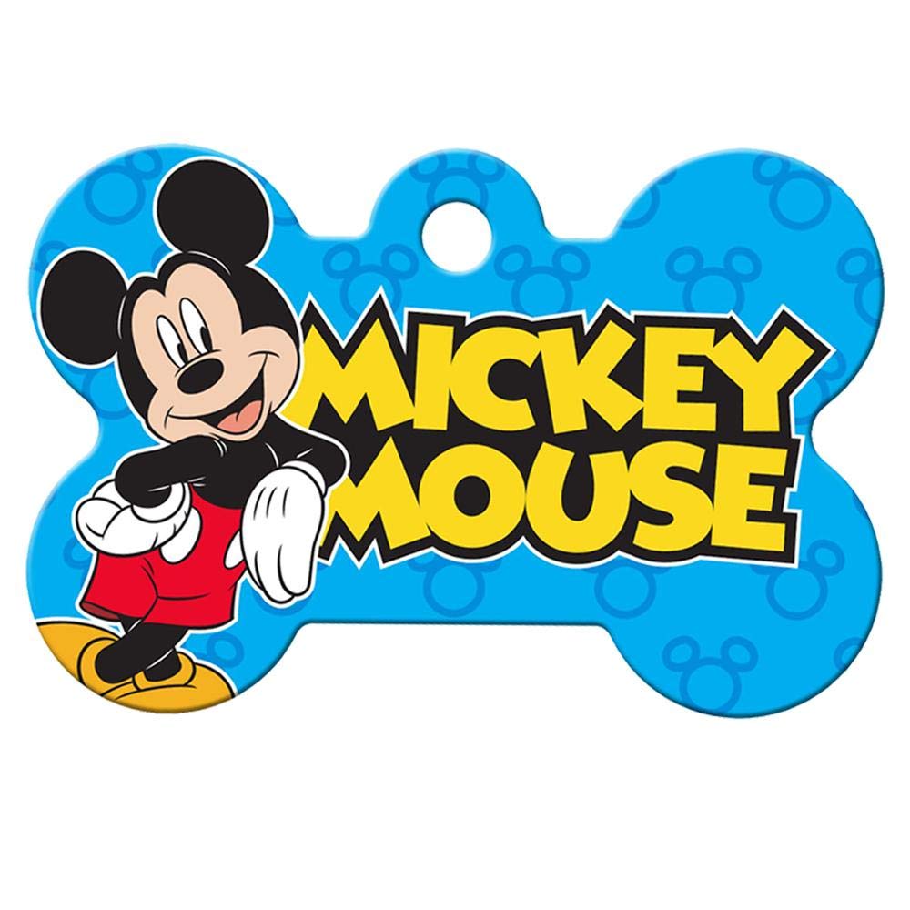 GoTags Mickey Mouse and Minnie Mouse Pet ID Tags, Disney Dog Tags for Dogs and Cats, Personalized Engraved with up to 4 Lines