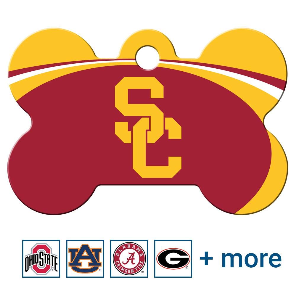 NCAA Team Pet ID Tag - Bone Shape