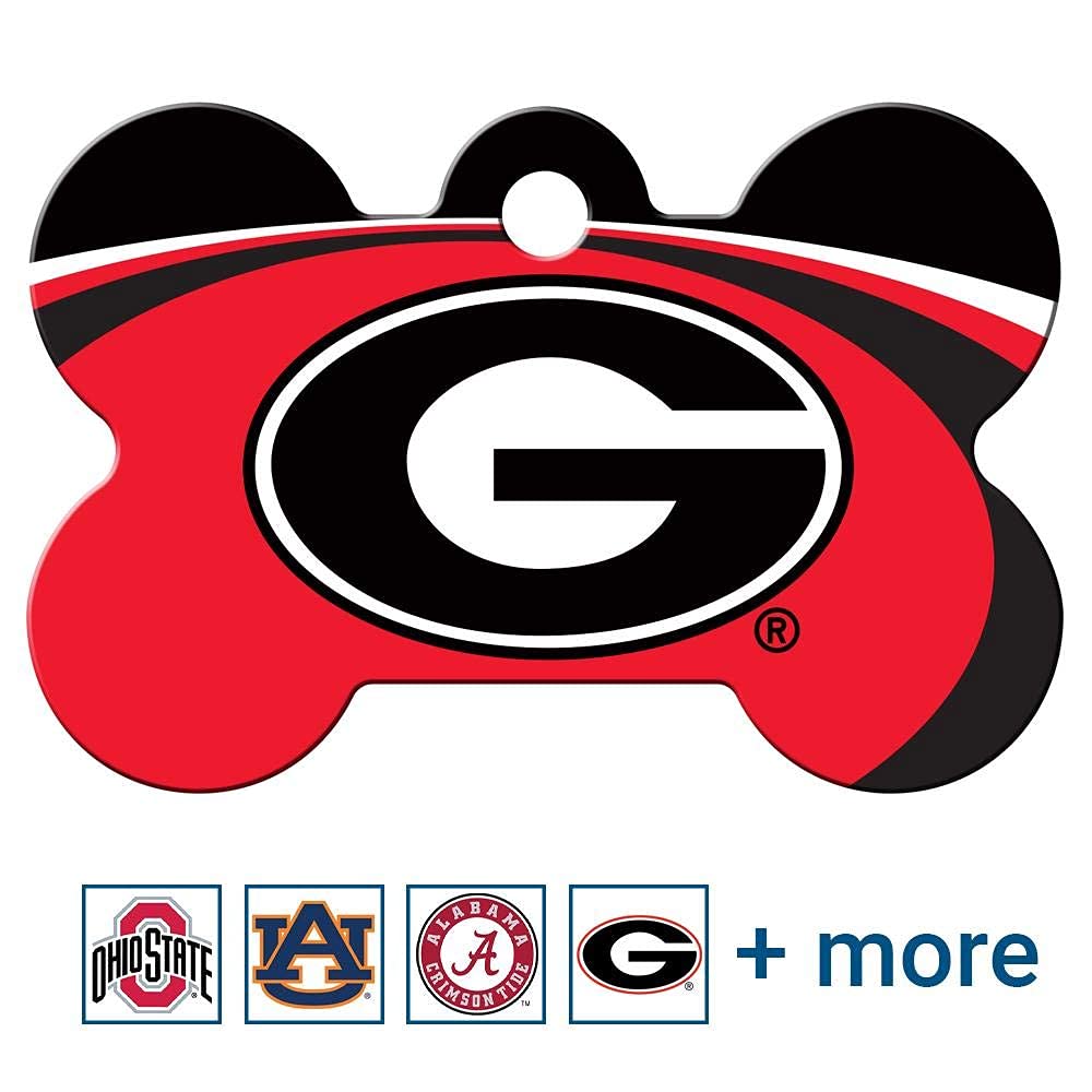 NCAA Team Pet ID Tag - Bone Shape
