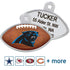 NFL Team Pet ID Tag - Football Shape - tag-nfl-panthers-football_8473-05