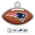 NFL Team Pet ID Tag - Football Shape - tag-nfl-patriots-football_8473-20