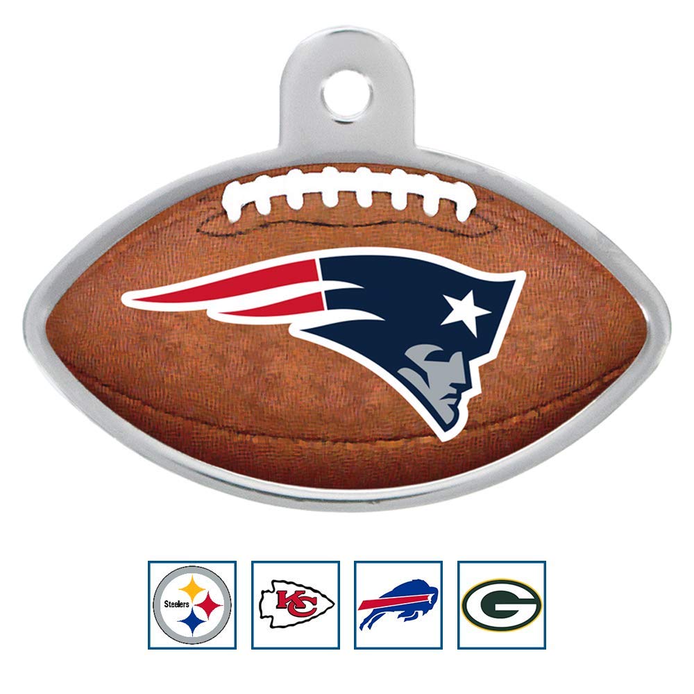 NFL Team Pet ID Tag - Football Shape - tag-nfl-patriots-football_8473-20