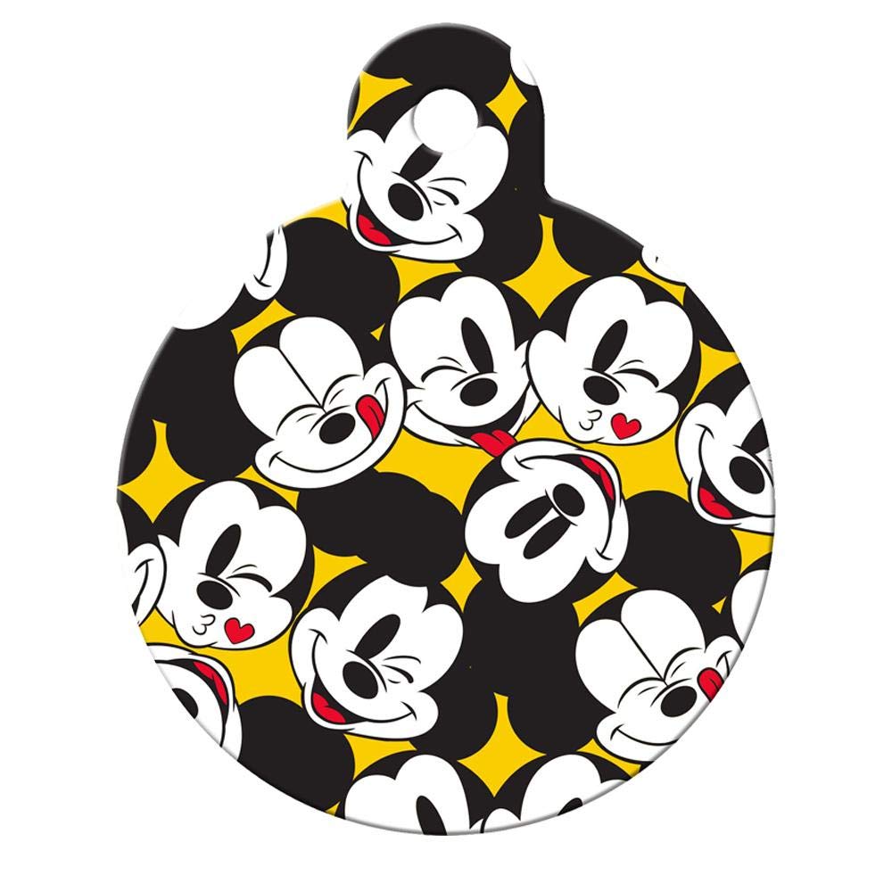 GoTags Mickey Mouse and Minnie Mouse Pet ID Tags, Disney Dog Tags for Dogs and Cats, Personalized Engraved with up to 4 Lines