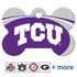 NCAA Team Pet ID Tag - Bone Shape