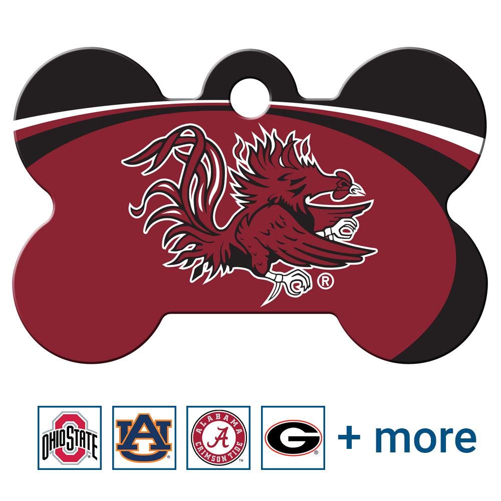 NCAA Team Pet ID Tag - Bone Shape