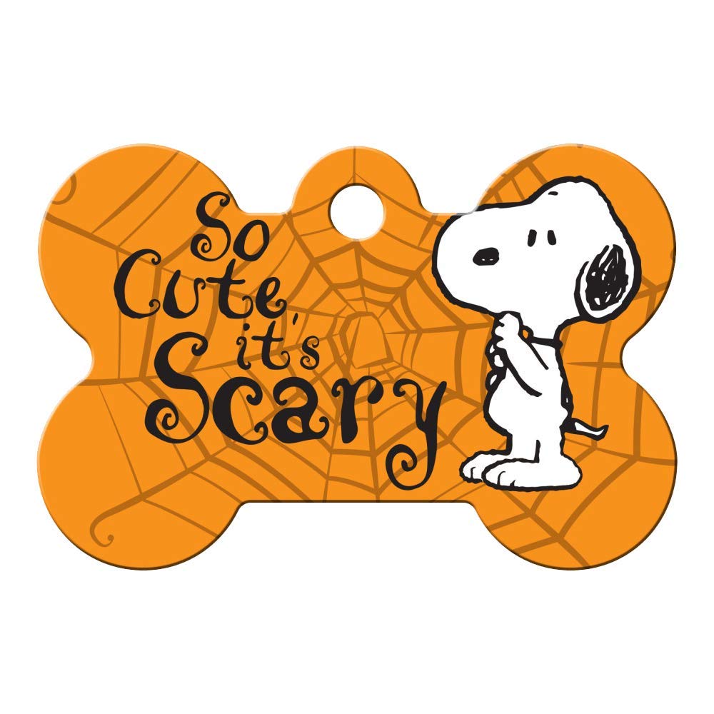 GoTags Halloween Snoopy and Charlie Brown Pet ID Tags for Dogs and Cats, Personalized Engraved Dog ID Tags with up to 4 Lines