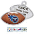 NFL Team Pet ID Tag - Football Shape - tag-nfl-titans-football_8473-31