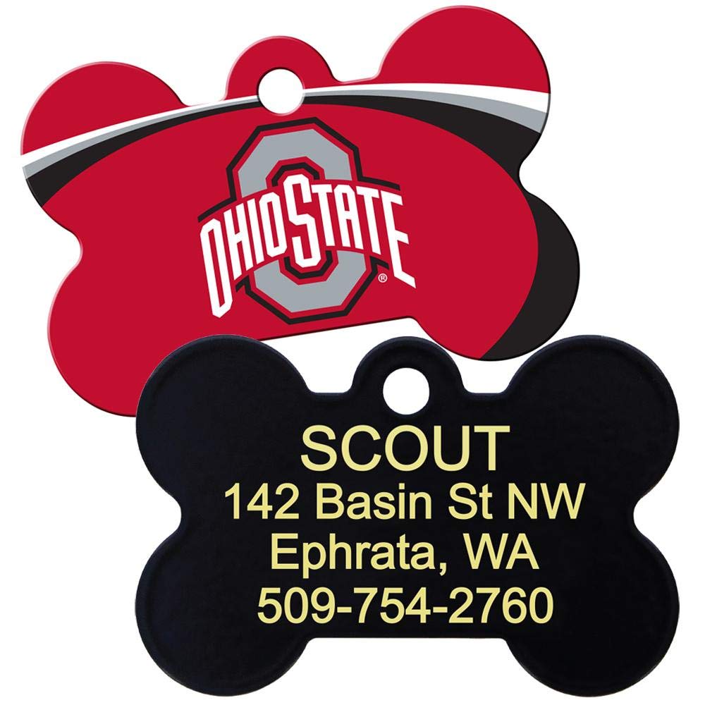 NCAA Team Pet ID Tag - Bone Shape