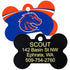NCAA Team Pet ID Tag - Bone Shape