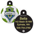 MLS Soccer Team Pet ID Tag - Round Shape