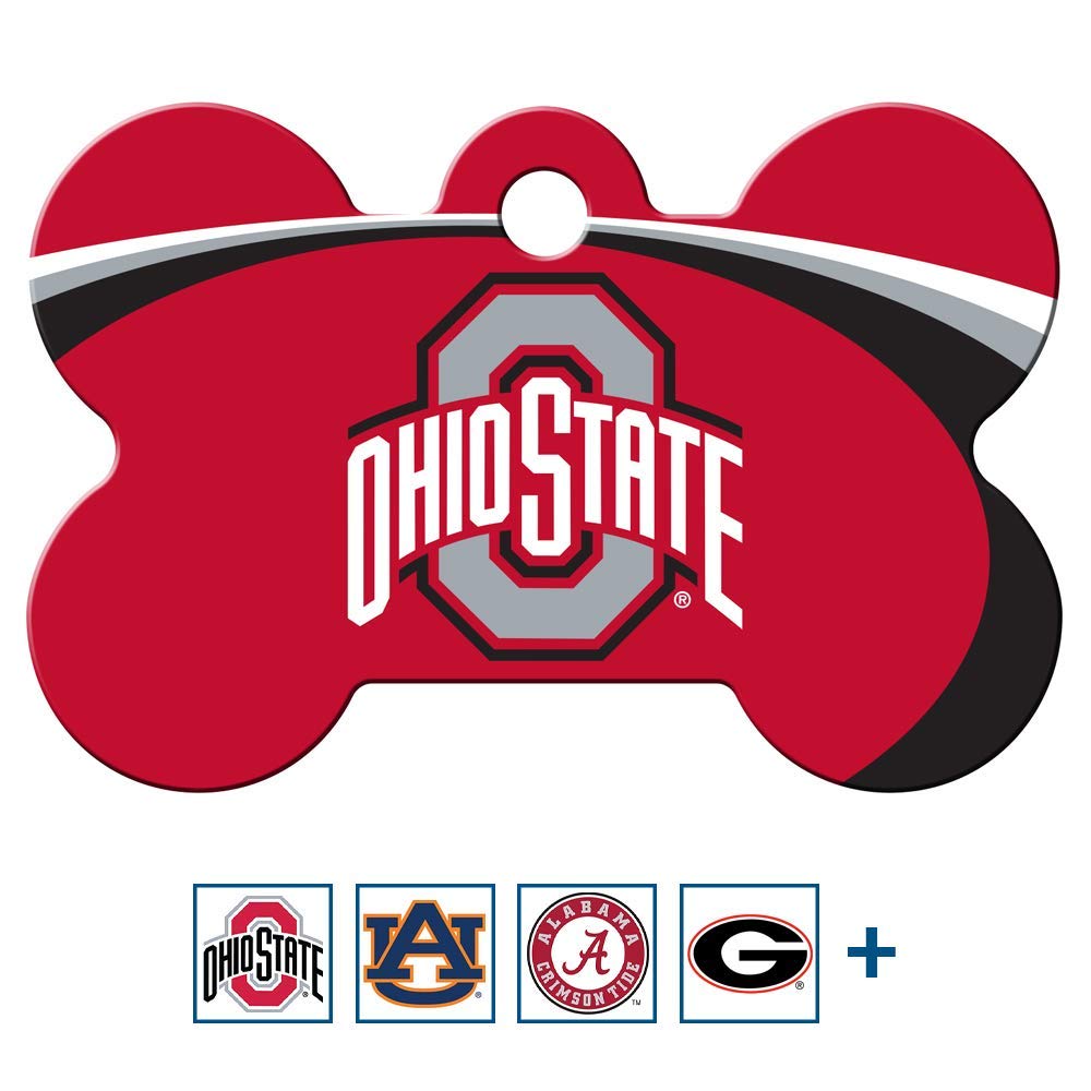 NCAA Team Pet ID Tag - Bone Shape