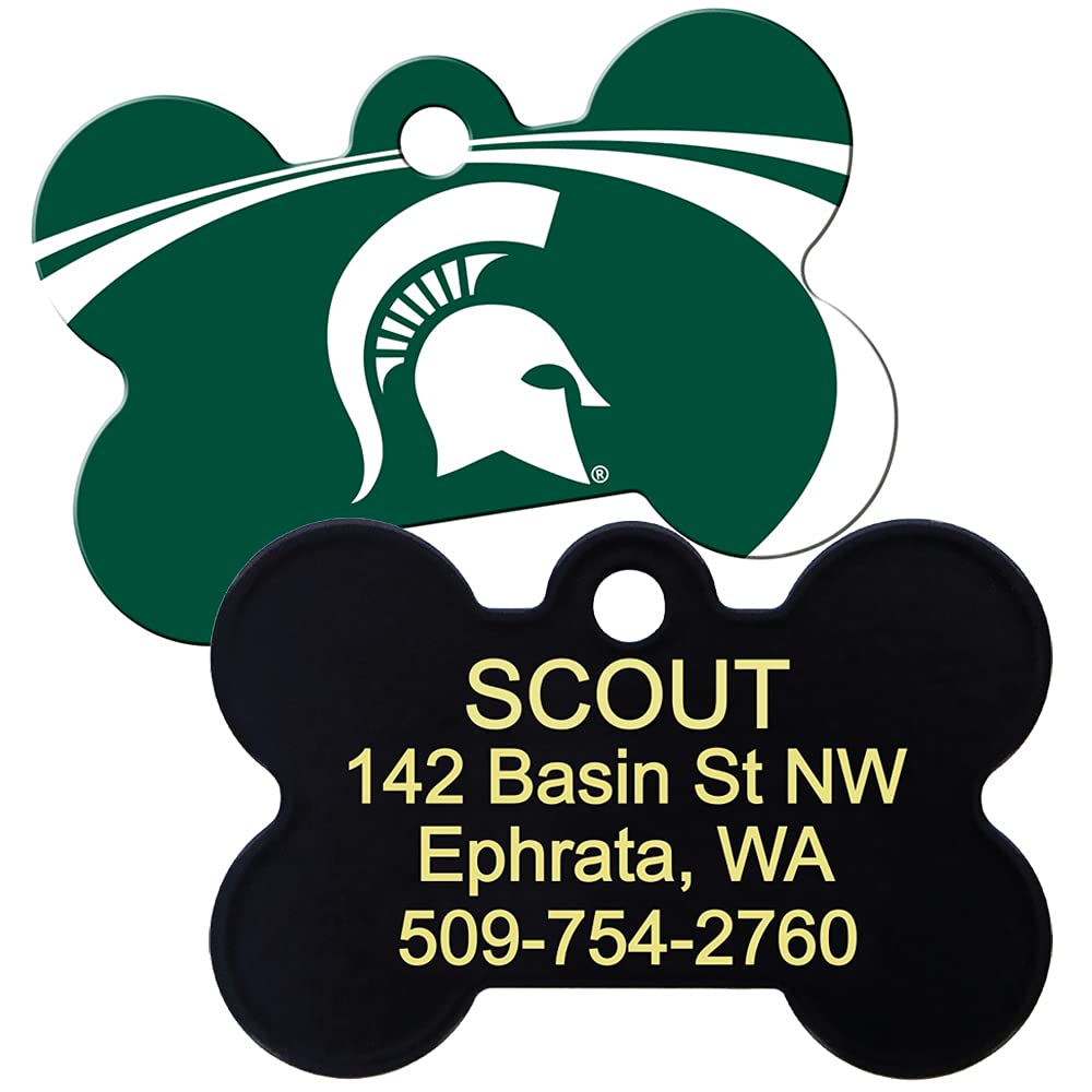NCAA Team Pet ID Tag - Bone Shape