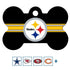 NFL Team Brass Bone Pet ID Tag - tag-nfl-steelers-bone-reg