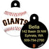 MLB Team Pet ID Tag - Round Shape