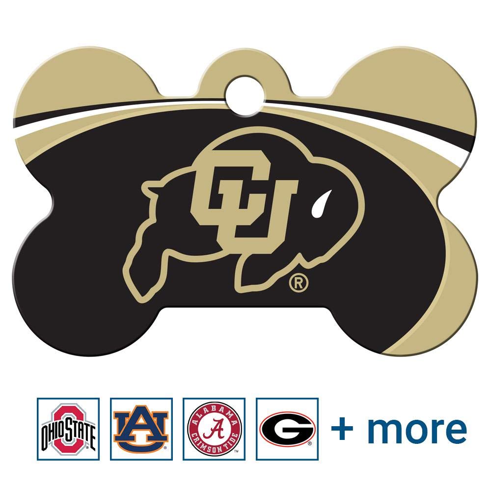 NCAA Team Pet ID Tag - Bone Shape
