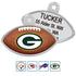 GoTags Personalized Engraved NFL Football Team Dog Tags, Football Shape Pet ID Tags