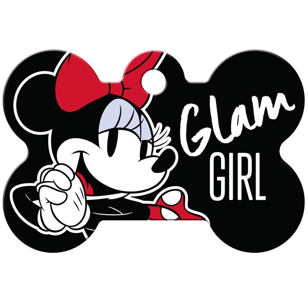 GoTags Mickey Mouse and Minnie Mouse Pet ID Tags, Disney Dog Tags for Dogs and Cats, Personalized Engraved with up to 4 Lines