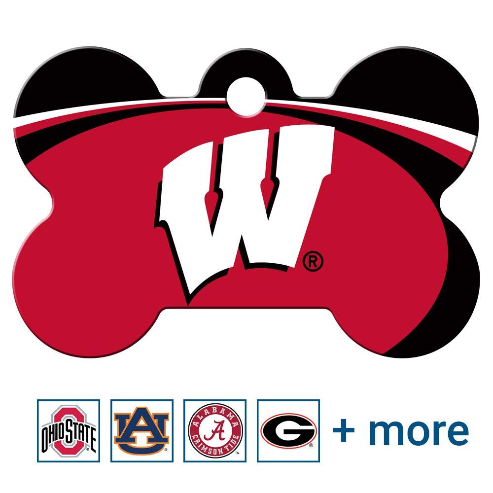 NCAA Team Pet ID Tag - Bone Shape