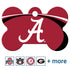 NCAA Team Pet ID Tag - Bone Shape