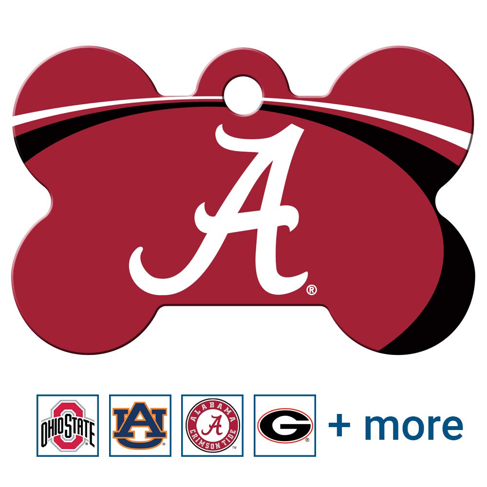 NCAA Team Pet ID Tag - Bone Shape
