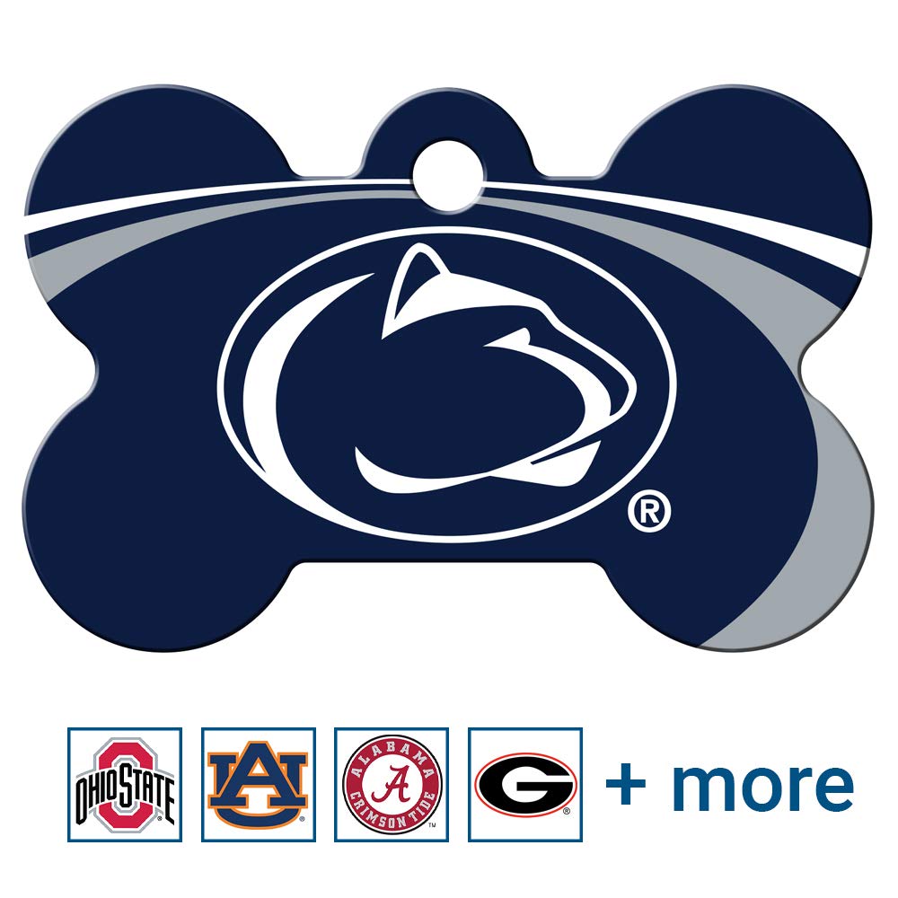 NCAA Team Pet ID Tag - Bone Shape