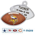 NFL Team Pet ID Tag - Football Shape - tag-nfl-vikings-football_8473-19