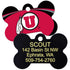 NCAA Team Pet ID Tag - Bone Shape