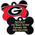 NCAA Team Pet ID Tag - Bone Shape