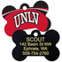 NCAA Team Pet ID Tag - Bone Shape