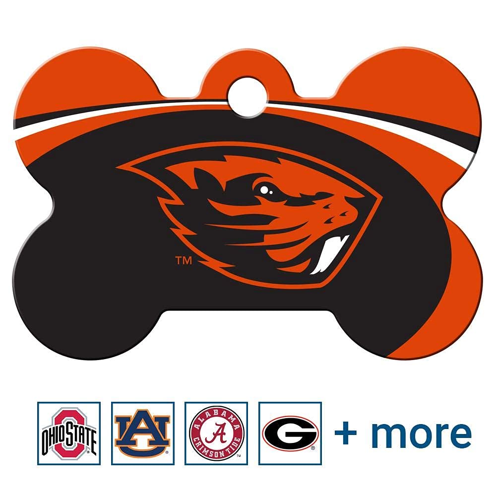 NCAA Team Pet ID Tag - Bone Shape