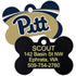 NCAA Team Pet ID Tag - Bone Shape
