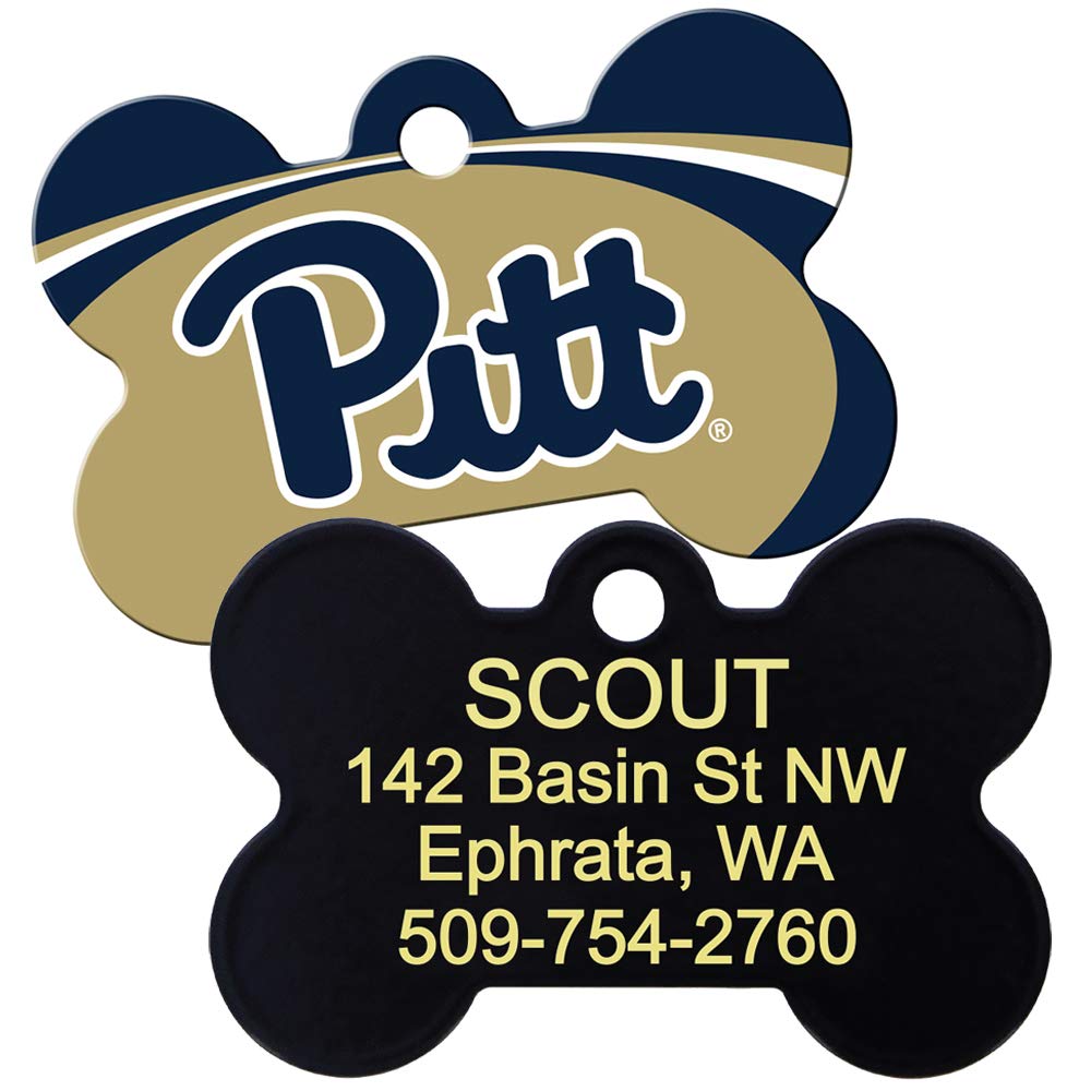 NCAA Team Pet ID Tag - Bone Shape