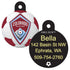 MLS Soccer Team Pet ID Tag - Round Shape