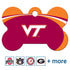 NCAA Team Pet ID Tag - Bone Shape