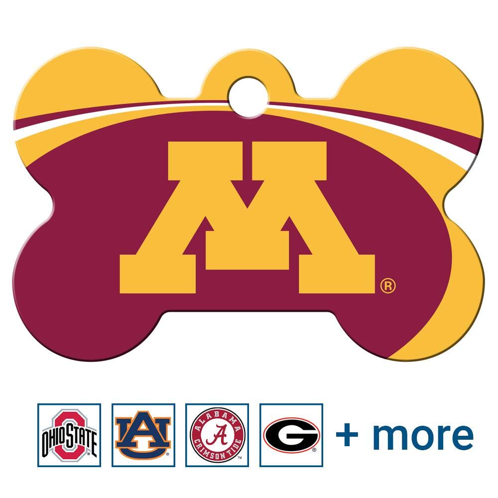 NCAA Team Pet ID Tag - Bone Shape