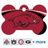 NCAA Team Pet ID Tag - Bone Shape