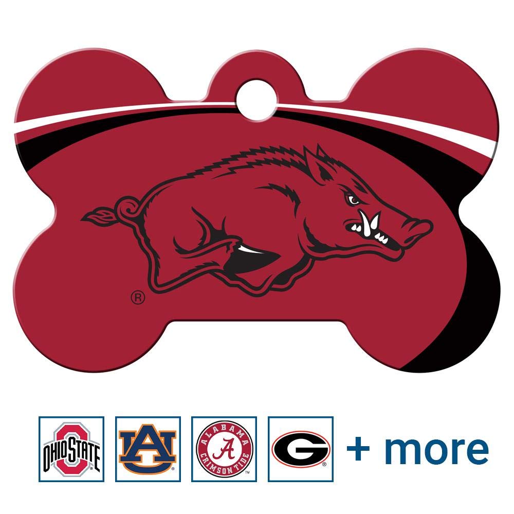 NCAA Team Pet ID Tag - Bone Shape