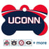 NCAA Team Pet ID Tag - Bone Shape