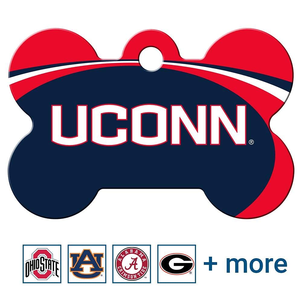 NCAA Team Pet ID Tag - Bone Shape