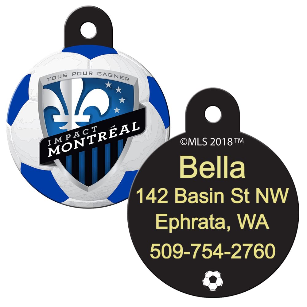 MLS Soccer Team Pet ID Tag - Round Shape