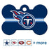 NFL Team Brass Bone Pet ID Tag - tag-nfl-titans-bone-reg