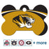 NCAA Team Pet ID Tag - Bone Shape