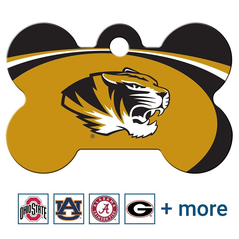 NCAA Team Pet ID Tag - Bone Shape