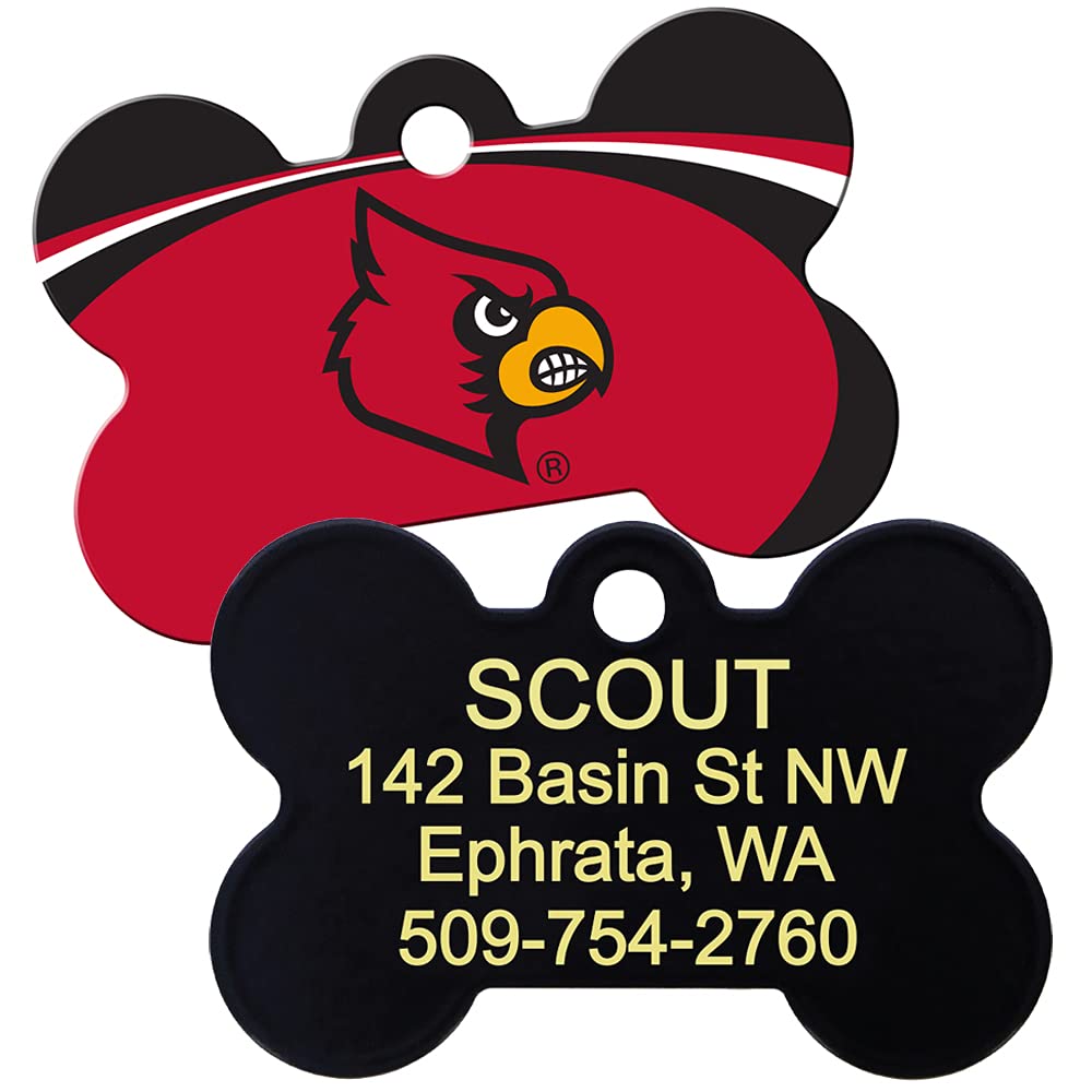 NCAA Team Pet ID Tag - Bone Shape